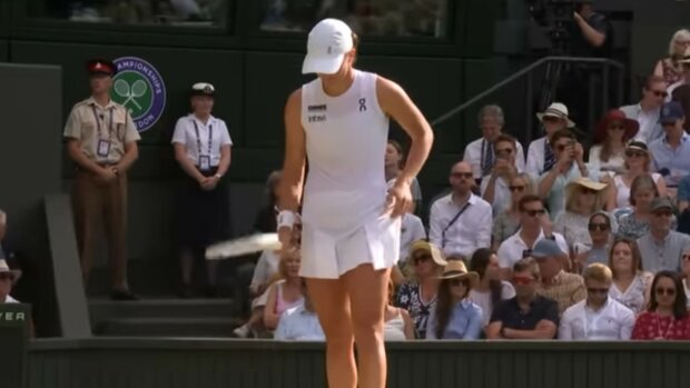 Iga Świątek, screen Youtube @Wimbledon