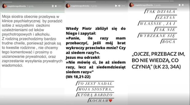 Wpis Magdaleny Godlewskiej/Pudelek.pl