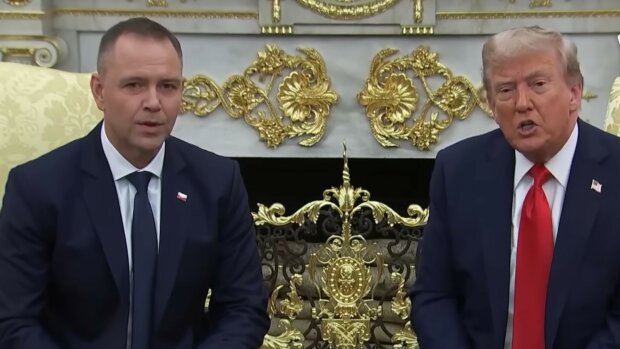 Donald Trump i Karol Nawrocki, screen Youtube @wp-pl