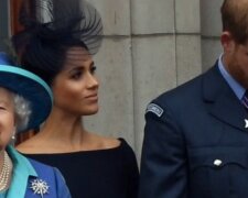 Królowa Elżbieta II, Meghan Markle, książę Harry/YouTube @Wiadomości