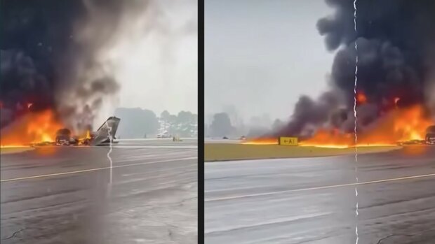 katastrofa samolotu, screen Youtube @oneindia