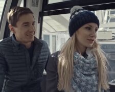 Kamil Stoch, Ewa Bilan-Stoch. Źródło: Youtube Eurosport Polska