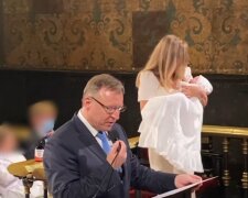 Chrzest córki Jacka Kurskiego/YouTube @Fakt 24