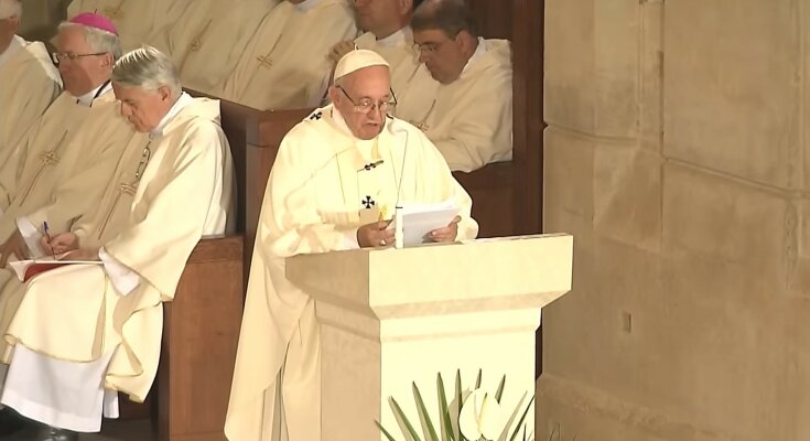 papież Franciszek, screen Youtube @TVN24