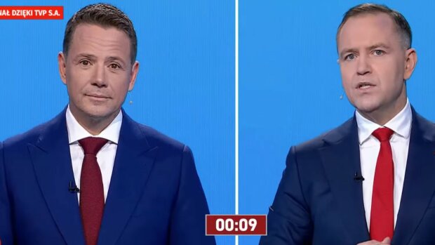 Trzaskowski i Nawrocki, screen Youtube @FAKT