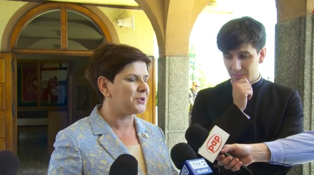 Beata Szydło z synem/ YouTube @Oświęcim Online