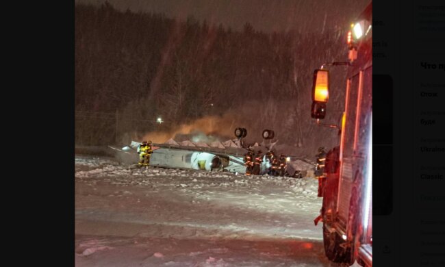 katastrofa samolotu, screen X @Turbinetraveler