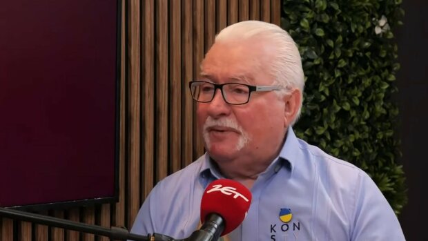Lech Wałęsa, screen Youtube @radiozet