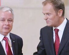 Lech Kaczyński i Donald Tusk/YouTube @Telewizja Republika Kalendarz Historyczny