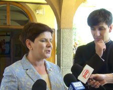 Beata Szydło z synem/ YouTube @Oświęcim Online