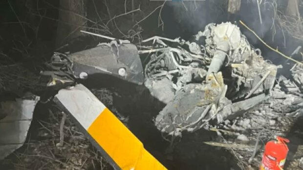 Szczątki śmigłowca, screen Youtube @Telewizja_Republika