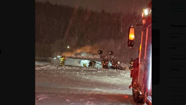 katastrofa samolotu, screen X @Turbinetraveler