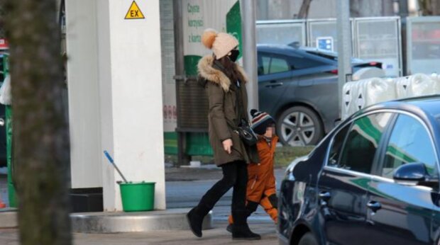 Marta Kaczyńska z synem/ Super Express