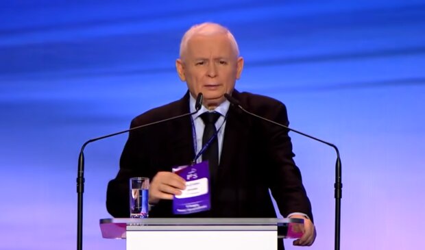Jarosław Kaczyński w czasie sobotniego Kongresu/ YouTube @Janusz Jaskółka