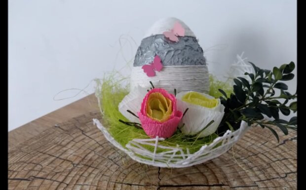Wielkanocne ozdoby. Źródło: Youtube MaMi ART