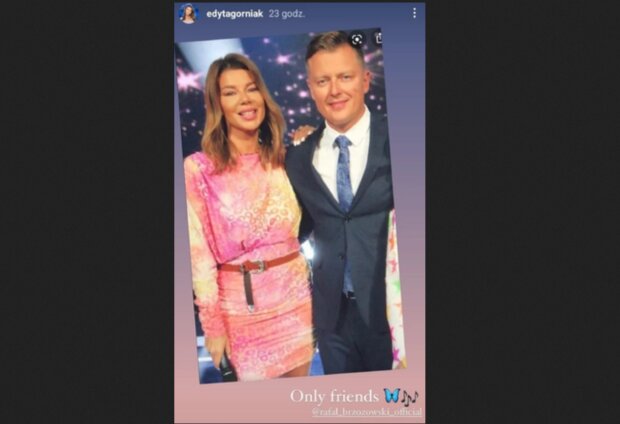 Edyta Górniak i Rafał Brzozowski / screen Instagram @edytagorniak