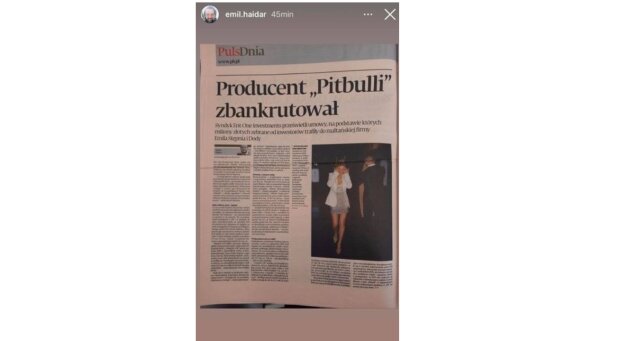 Komentarz Emila Haidara do rozwodu Dody/Instagram @Emil Haidar