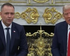Donald Trump i Karol Nawrocki, screen Youtube @wp-pl