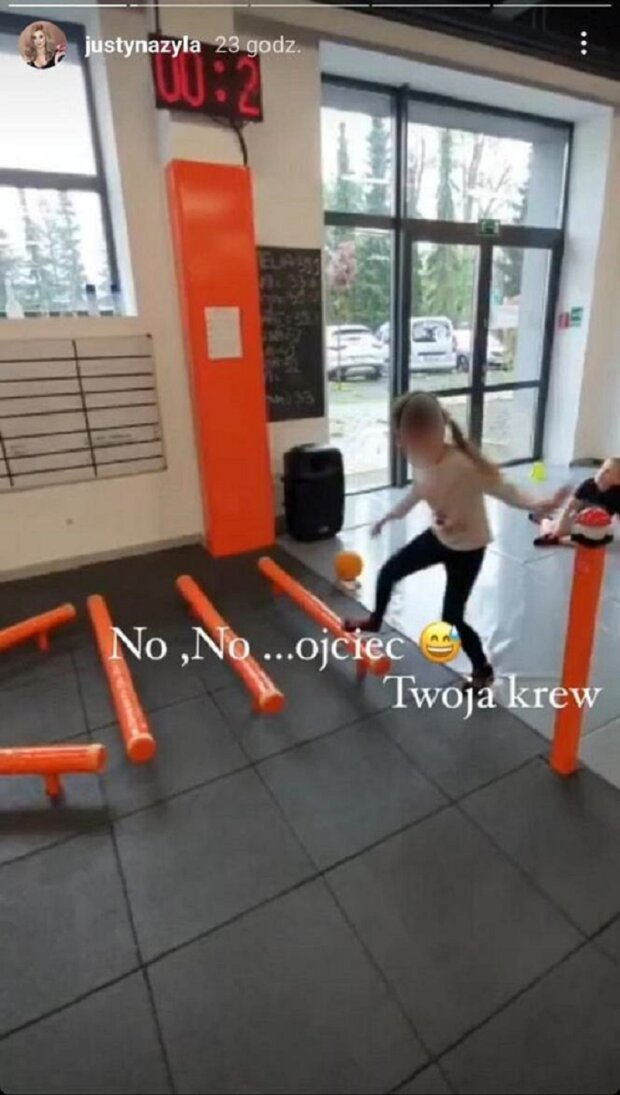 córka Justyny i Piotra Żyły / screen Instagram