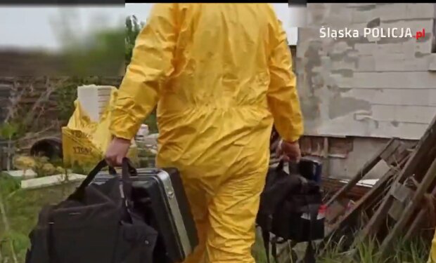 Oględziny miejsca znalezienia ciała/YouTube @Silesia24