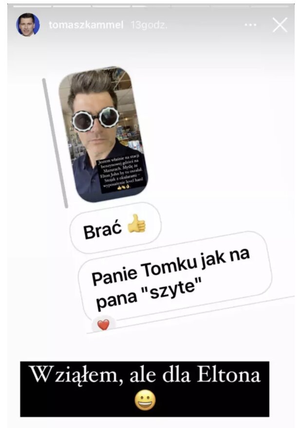 Tomasz Kammel. Źródło: instagram.com